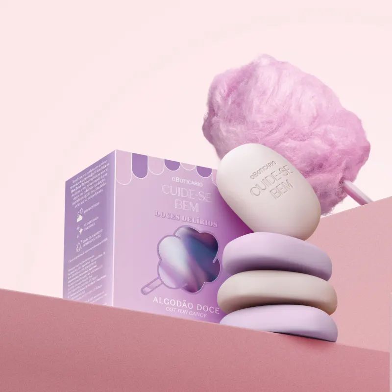 SABONETES EM BARRA SORTIDOS CUIDE-SE BEM DOCES DEL�RIOS ALGOD�O DOCE 4X80G